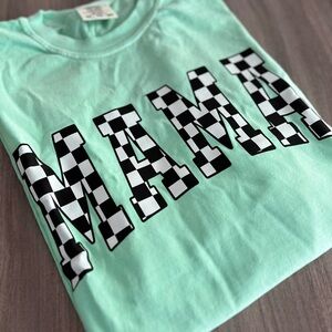 Checkered MAMA Tee